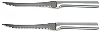 Rada MFG Tomato Slicing Knife Stainless Steel Blade With Aluminum Handle Made in USA, 8-7/8 Inches, 2 Pack