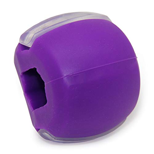 Jaw Face Exerciser Ball Define Your Jawline Facial Neck Chin Exercise (Purple)