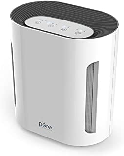 Pure Enrichment PureZone 3-in-1 Air Purifier - True HEPA Filter & UV-C Sanitizer Cleans Air & Eliminates Common Airborne Allergens - Ideal for Dust, Pet Hair, Smoke & More  For Home, Office & Bedroom