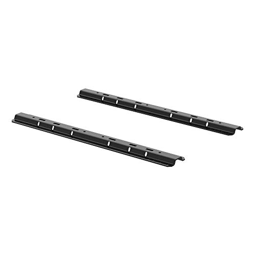 CURT 16104 Industry-Standard Gloss Black 5th Wheel Hitch Rails