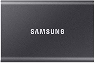 SAMSUNG T7 Portable SSD 1TB - Up to 1050MB/s - USB 3.2 External Solid State Drive, Gray (MU-PC1T0T/AM)