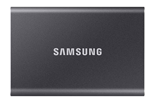 SAMSUNG T7 Portable SSD 1TB - Up to 1050MB/s - USB 3.2 External Solid State Drive, Gray (MU-PC1T0T/AM)