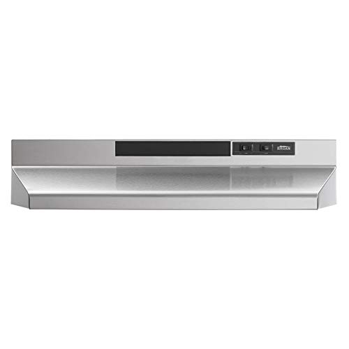 Broan-NuTone F403004 Two-Speed Four-Way Convertible Range Hood, 30-Inch, Stainless Steel