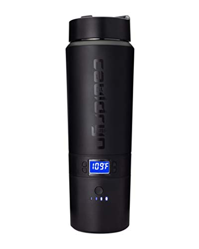 Cauldryn Coffee Smart Mug, Heated Travel Mug with 10 Hour Battery Life and Bluetooth App Temperature Control, 16 Ounce