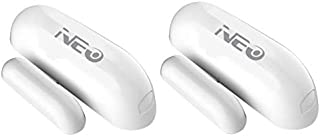 NEO Z-Wave Plus Door/Window Sensor Mini Sized Smart Home Automation Security, Magnetic, Work with Wink, Aeotec, Iris and Vera 2PK