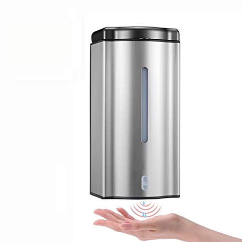 ADKO Wall Mounted Automatic soap Dispenser Upgraded 19oxz/600ml Stainless Steel Touchless Automatic Soap Dispenser Sensor Pump Hands-Free Dish Liquid Soap Dispenser for Bathroom Kitchen Hospital