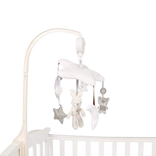 Nicemeet Cot Mobile, Newborn Baby Mobile with Music, Crib Music Box, Learning Education Newborn Children Gift, Rotating Music Box