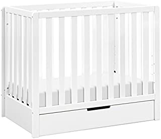 Carter's by DaVinci Colby 4-in-1 Convertible Mini Crib with Trundle in White, Greenguard Gold Certified