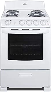 Summit RE2411W 24 Inch Wide 2.9 Cu. Ft. Free Standing Electric Range with Sensor Cooking