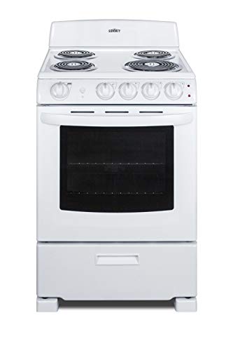 Summit RE2411W 24 Inch Wide 2.9 Cu. Ft. Free Standing Electric Range with Sensor Cooking