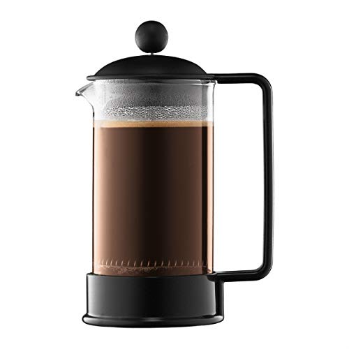 Bodum 1543-01US Brazil French Press Coffee and Tea Maker, 12 Ounce, Black