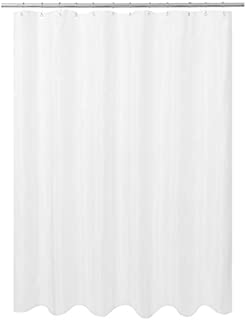 N&Y HOME Ultimate Waterproof Fabric Shower Curtain or Liner, Machine Washable, Breathable TPU Fabric Bath Tub Shower Liner, White, 72x72 inch