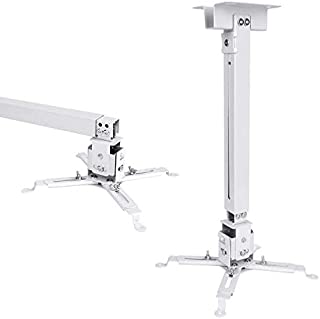 vankyo Universal LED HD Projector Ceiling Mount Wall Bracket Holder for Different Size Projector(White)