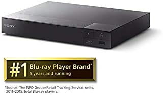 Sony S6700 4K-Upscaling Blu-ray DVD Player with Super Wi-Fi + Remote Control, Bundled with Tmvel High-Speed HDMI Cable with Ethernet