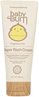 Baby Bum Diaper Rash Cream | Natural Zinc Oxide Ointment for Maximum Relief and Rash Prevention| Fragrance Free | Gluten Free and Vegan | 3 FL OZ