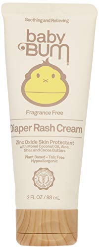 Baby Bum Diaper Rash Cream | Natural Zinc Oxide Ointment for Maximum Relief and Rash Prevention| Fragrance Free | Gluten Free and Vegan | 3 FL OZ