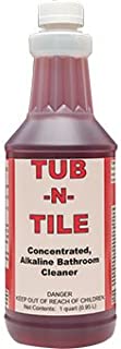 DETCO-Tub-N-Tile -Multi-Purpose Cleaner-Concentrated, Great on Soap Scum and Grime Remover - Just add 4 oz. to Your Spray Bottle of Water.Great for tubs, Tile, and Bathroom Cleaner - 32 oz