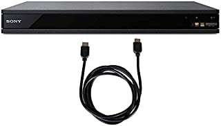 Sony 4K UHD Blu-ray Player with HDR and Dolby Atmos 2019 Model (UBP-X800M2) with 6ft High Speed HDMI Cable Black