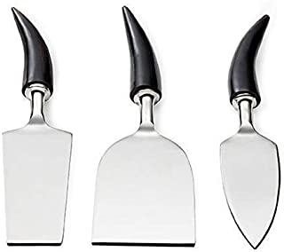 Mary Jurek Design Orion Cheese Knife 3 Piece Box Set with Buffalo Horn