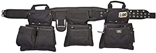 CLC Custom Leathercraft 5605 Professional Carpenters Combo Tool Belt, Black, 18 Pocket