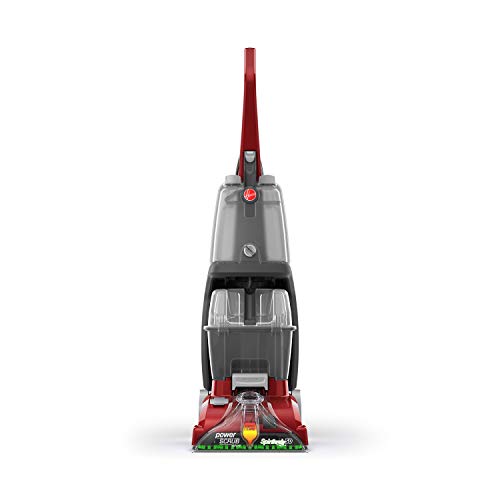 Hoover Power Scrub Deluxe Carpet Cleaner Machine, Upright Shampooer, FH50150, Red