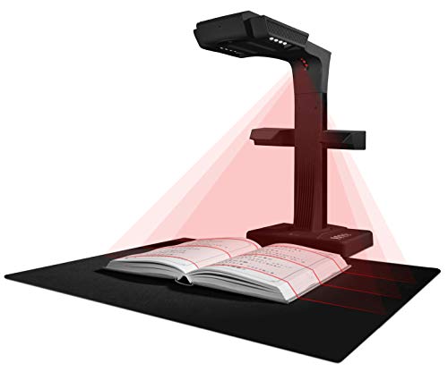 CZUR ET18 Pro Professional Document Scanner, 2nd Gen Auto-Flatten & Deskew Tech, 18MP Sony Camera, Capture A3, 186 Languages OCR, Convert to PDF/Searchable PDF/Word/Tiff/Excel, Run On Windows&Mac OS