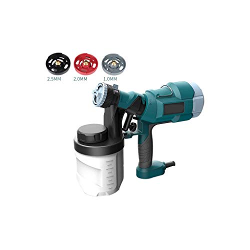 WSMLA Handheld Paint Sprayer Sprays Unthinned Latex Includes Detail Finish Nozzle Complete Adjustability for All Needs 500W Electric Spray 900Ml Paint Sprayer Paint with 1/2/2.5Mm Nozzle