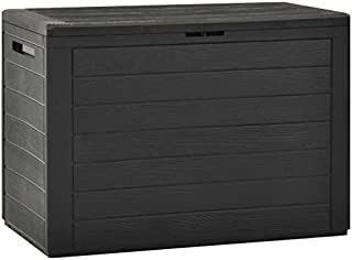 INLIFE 50 Gallon Garden Storage Box Outdoor Cushion Deck Patio Storage Chest Storing Pillow Tool Box Blanket Indoor Interior Container 38.7