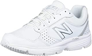 New Balance Women's 411 V1 Walking Shoe, White/White, 7 Wide