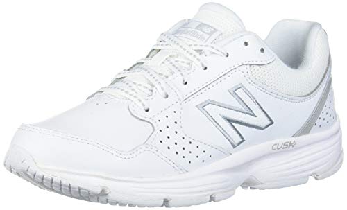 New Balance Women's 411 V1 Walking Shoe, White/White, 7 Wide