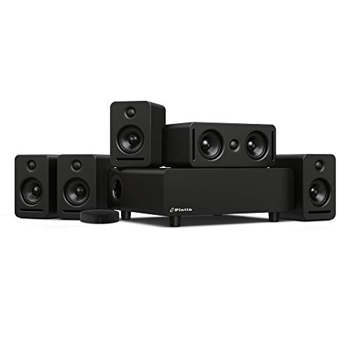 Platin Monaco 5.1 Plus Axiim Link Wireless Home Theater System for 2019-2020 LG OLED and NanoCell TVs & Xbox One Tuned by THX, WiSA Certified Speakers, 24-Bit High Resolution Wireless Audio System