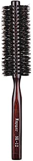 Boar Bristle Round Brush, Hair Brush with Ergonomic Natural Wood Handle, 1.3 inch, for Hair Drying, Styling, Curling, Adding Hair Volume