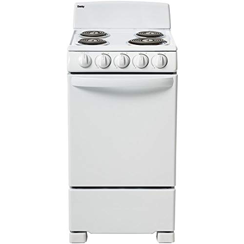 Danby 20-in. Electric Range with Coil Elements and 2.3-Cu. Ft. Oven Capacity in White