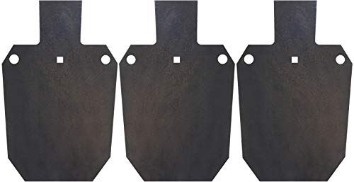 12x20 IDPA AR500 Gong Shooting Target - 3/8in Rifle Target - 3pc. Steel Target