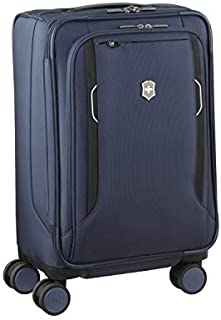 Victorinox WT 6.0 Softside Spinner Luggage, Blue, Expandable Carry-On, Frequent Flyer (22