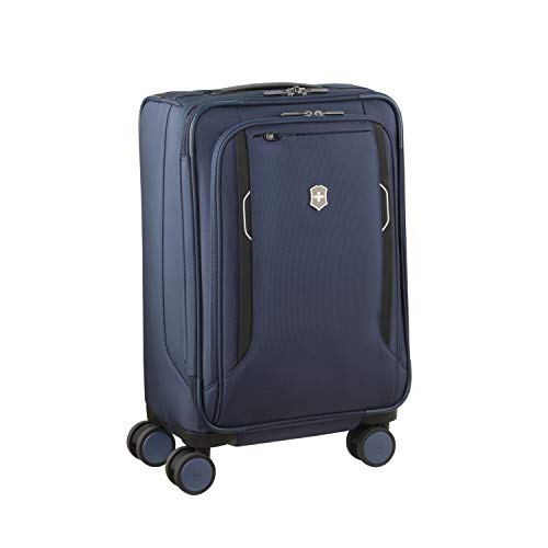 Victorinox WT 6.0 Softside Spinner Luggage, Blue, Expandable Carry-On, Frequent Flyer (22