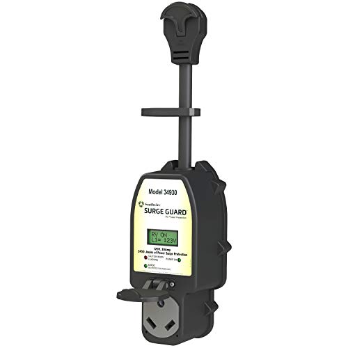 Southwire Black 34930 Surge Guard 30A-Full Protection Portable with LCD Display