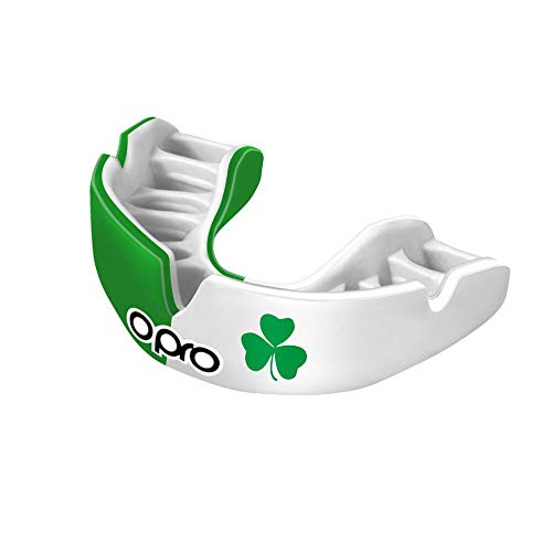 OPRO Power-Fit Mouthguard - for Football, Rugby, Hockey, Lacrosse, Wrestling, and Other Contact Sports (Ireland, Adult)