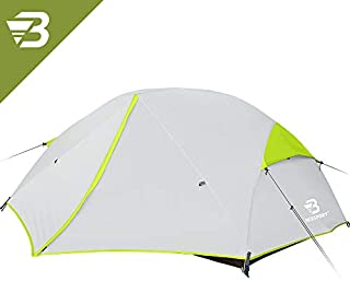 Bessport 2-3 Person Backpacking Tent Lightweight, Easy Setup 3 Season Camping Tent -Two Doors, Waterproof, Anti-UV Large Tent for Family, Outdoor, Hiking (2 Person-Green)