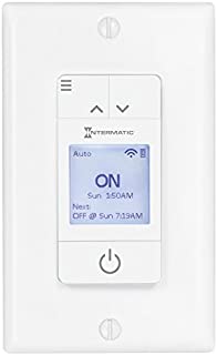 Ascend Smart Wi-Fi 15 Amp 7-Day Indoor Programmable In-Wall Timer, Works with Alexa, Auto Dst & Astro On/Off, White