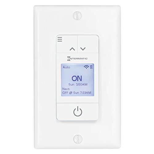 Ascend Smart Wi-Fi 15 Amp 7-Day Indoor Programmable In-Wall Timer, Works with Alexa, Auto Dst & Astro On/Off, White