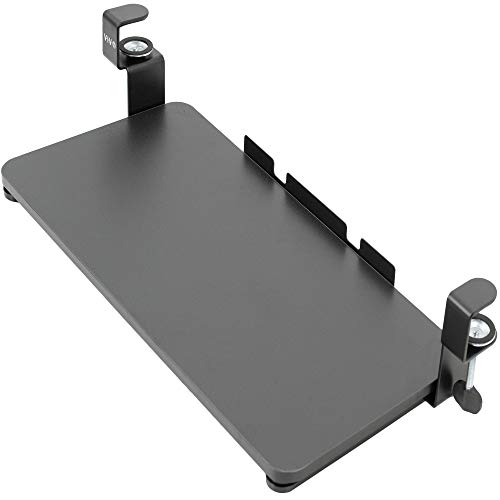 VIVO Clamp-on Computer Keyboard and Mouse Under Desk Slider Tray | 26 x 12 inch Pull Out Platform Drawer (MOUNT-KB05F)