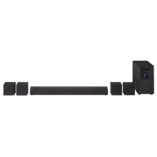 iLive 5.1 Home Theater System with Bluetooth, Wall Mountable, 26 Inch Speaker with 4 Satellite Speakers (IHTB138B),Black