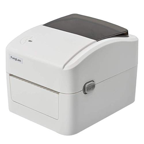 FungLam Label Printer, High Speed USB Direct Thermal Label Printer for Amazon, Ebay, Etsy, Shipify Labeling, 4x6 Shipping Label Printer, Thermal Printer, White