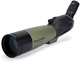 Celestron  Ultima 80 Angled Spotting Scope  20 to 60x80mm Zoom Eyepiece  Multi-Coated Optics for Bird Watching, Wildlife, Scenery and Hunting  Waterproof and Fogproof  Includes Soft Carrying Case