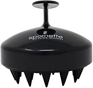 Spornette Scalp Massager Shampoo Brush Black