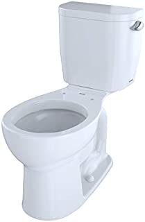 TOTO CST243EFR#01 Entrada Two-Piece Round 1.28 GPF Universal Height Toilet