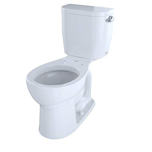 TOTO CST243EFR#01 Entrada Two-Piece Round 1.28 GPF Universal Height Toilet