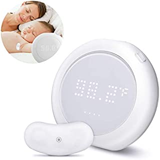 Moleath Smart Baby Thermometer for Kids, Wearable Armpit Fever Monitor, Realtime Temperature Continuous Monitor with Fever Alarm, Accurate & Reliable Reading Thermometers for Infant Toddler Adult