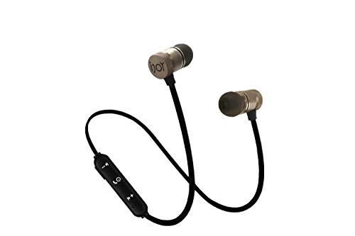 IJOY Bluetooth Wireless Sport Secure Headphones Earbuds, Bluetooth 5.0, Mic, Sweat-Proof, Noise Cancelling Earphones, Mic for Workout, Gym, Running